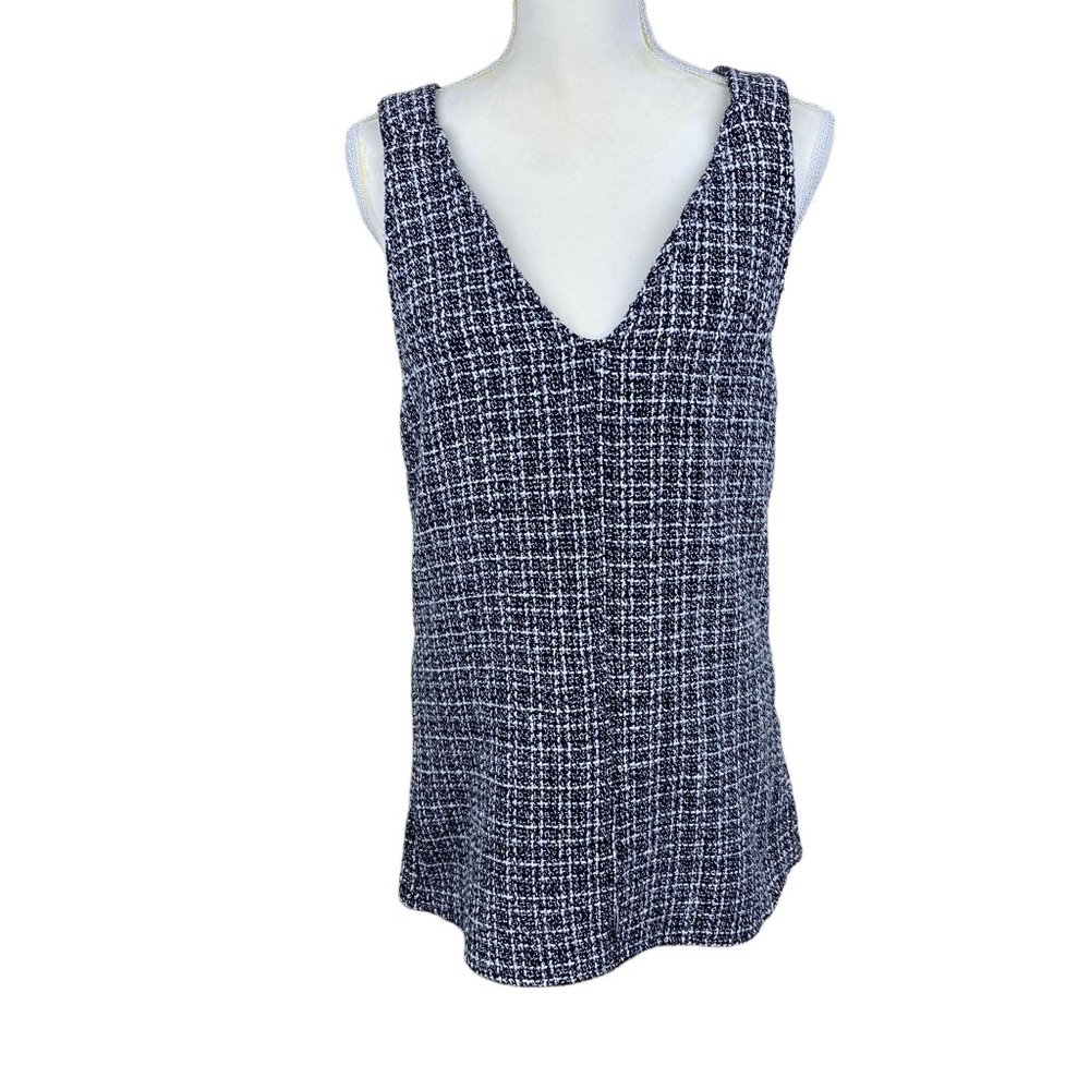 Shein sleeveless mini dress, size Petite Small, V-neck, tweed feel to fabric